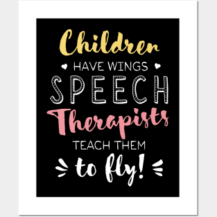 Speech Therapist Gifts - Beautiful Wings Quote Posters and Art